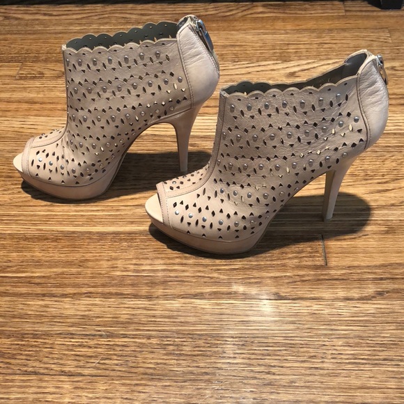 Enzo Anglioni Platform Peep Toe Bootie - Picture 2 of 3